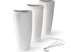 Ligano® Heizkörper Luftbefeuchter Modern – Keramik Wasserverdunster für die Heizung – 3 Stück Weiß