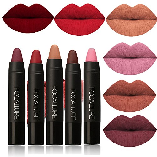 Shemrow 6pcs matte Lipstick lip Gloss set Liquid lip color impermeabile matte Liquid Lipstick