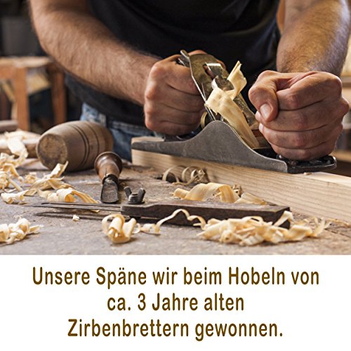 Hilfe bei Schlafstörrungen, Wetterfühligkeit und Kopfschmerzen. Zirbenkissen 20 x 30 cm, deutsche Handarbeit (Grün) - 6