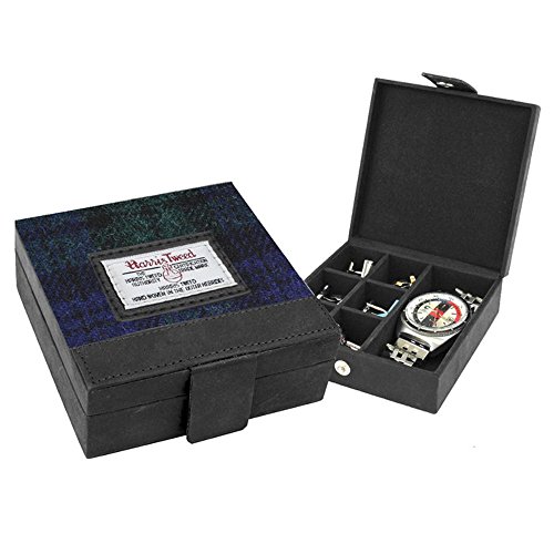 Preisvergleich Produktbild Harris Tweed Black Watch Tartan Schmuckkästchen