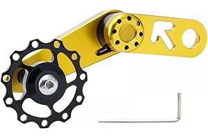 MEROURII Tendicatena Bici,Tenditore Bicicletta velocità Singola in Alluminio,Convertitore Regolazione velocità per MTB Bici da Corsa su Strada