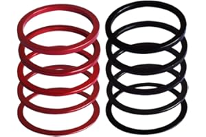 Albedel 10 x Cassette Washer 7 8 9 10 11 Speed Bicycle Bike Flywheel Hub Bottom Bracket BB Washer Spacer Aluminum Anodized Alloy 1mm 1.5 mm 2 mm 2.5 mm 3.0 mm