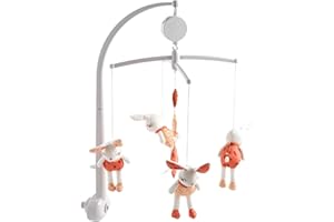 SAUTHON Mobile musical en velours blanc