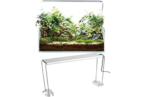 HONFITAT 4 Soportes De Acero Inoxidable Para Acuario, Lámpara De Luz Led Alta, Soporte Para Pecera