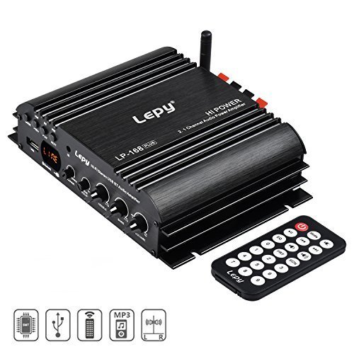 nobsound LEPY 168plus 2.1 Channel 80 W + 68 W Hi-Fi stereo USB/SD/Bluetooth/AUX/RCA Audio Digital Power Amplifier Subwoofer Bass Amp