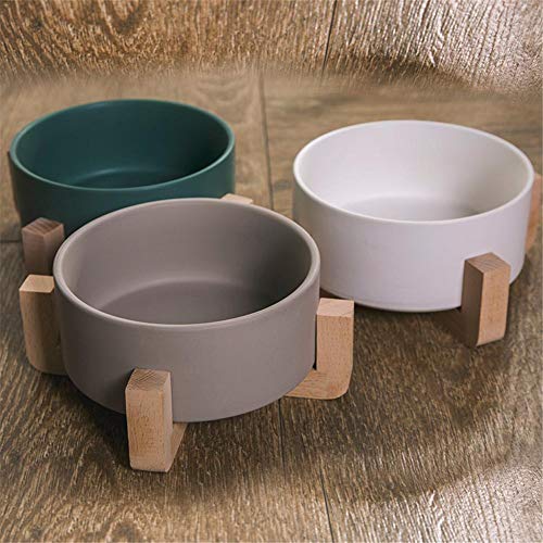 Tartiery Elevated Pet Bowl Raised Dog Feeder Ceramic Pet Bowl Eco