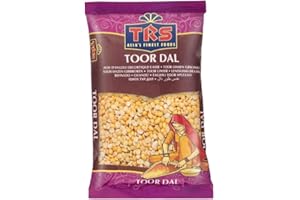 ‎KAJAL Kajal TRS Toor Dal Plain, ideal für Dal Tadka, Sambar Dal Fry, Suppe und Eintöpfe, Snacks, Vorspeisen und Reisgerichte, 2 kg.