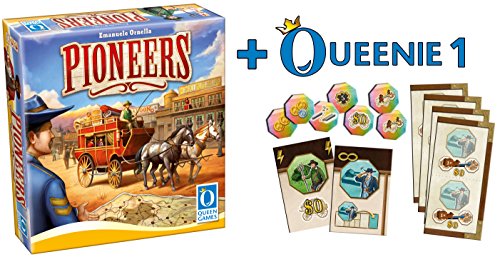 Preisvergleich Produktbild Queen Games 20222 - Pioneers + 1. Erweiterung Grenzgebiete