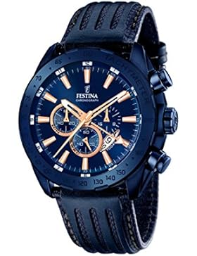 Festina Herren-Armbanduhr Chronograph Quarz Leder F16898/1