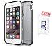 Produktbild ITSKINS Apple iPhone 6 6S Hülle VENUM RELOADED Schutzhülle TPU Bumper Metallic Schutzrahmen UltraSlim Ultradünn Handyhülle Durchsichtig Rückschale Backcover Transparent Silber Silver Schwarz Black