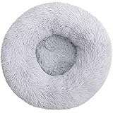Cuccia per Gatti Cuccia Gatto Letto per Cani Rotondo Ciambella Morbido Peluche Tondo per Animali Domestici Gatto Morbido Lett