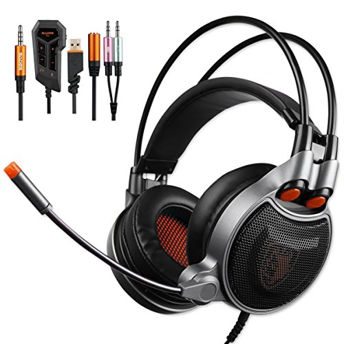 Sades SA-929 Auriculares Gaming sonido envolvente 7.1 USB 3.5MM Con Micrófono Compatibilidad multiplataforma Para PC/PS4/smartphones/tablets/nuevo xbox one