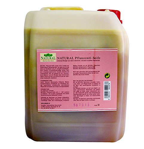 Natural 511 Holzbodenseife 5 Liter Pflanzenöl-Seife Parkettpflege Parkettseife Holzseife Natur Dielenboden Pflegen - 2
