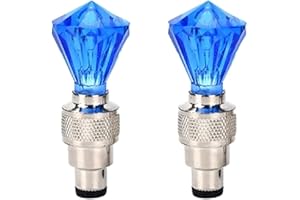 Lovelegis Due luci per Ruote Bicicletta - Valvola Pneumatici - Lucine - Effetto LED - Accessori Illuminazione - Ciclismo - Bici - Bambini - Adulti - a froma di Diamante