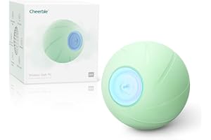 Cheerble Balle Interactive pour Chien, Jouet Interactif Chien avec 3 Modes Interactifs, Wicked Balle PE, Balle Intelligente pour Chiens de Taille Moyenne/Grande avec Lumières LED, IP65 Étanche, Vert