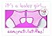 Sock Ons Congratulations Gift Card, Girl