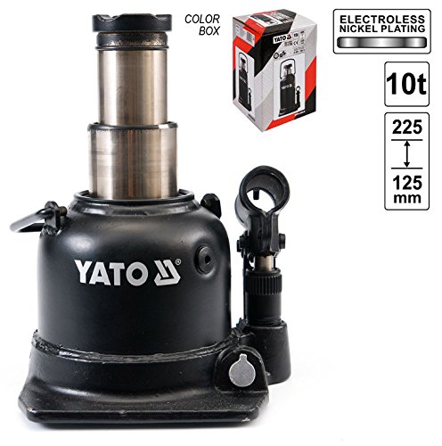 10 T Tragkraft Hydraulik Stempelwagenheber Flaschenwagenheber 2 stuffig Flach