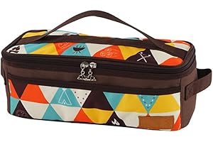 SouiWuzi Camping Utensils Storage Bag Oxford Fabric Cooking Travel Organizer BBQ Portable Pouch,Storage Box