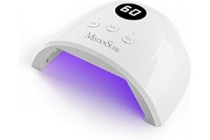 ‎MELODYSUSIE MelodySusie UV Lampe für Gelnägel, P-PLUS30F UV Lampe Nägel, LED Nagellampe mit 3 Timern, LCD-Display und Intelligenter Sensor, Nageltrockner für Alle UV Gel Nagellack (Weiß)
