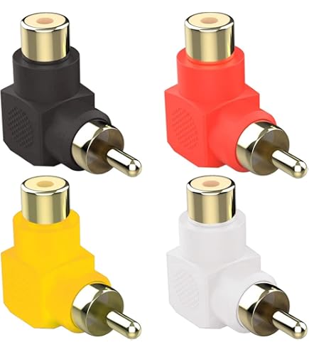 J&D Cavo RCA a 6,35 mm TRS Stereo Audio, Guscio in Rame Robusto 6,35mm (1/4 Pollice) Maschio TRS a 2 RCA Maschio Cavo Sdoppiatore a Y Stereo Audio, 0.9 Meter