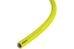 HOSES UK Yellow 6mm (1/4 inch) x 11.5mm (15/32 inch) Heavy Duty PVC Reinforced Window Cleaning Pole Hose 60 Metre