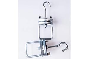 MITOLTPOCI 2 Pack Rotating Swivel Hanging Hook for Powder Coating Painting Cerakote High Heat Finishing