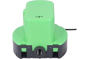 Pompa di Drenaggio Automatica per Piscina Eujgoov, Verde, Utilitaristico e Moderno, 1200 GPH, 15 Feet, 110 V, ABS