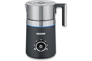 ‎SEVERIN Severin Sm 3586 Spieniacz do Mleka, Srebrny/Czarny, 700 ml