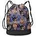 Produktbild Bgejkos Unisex Piazza Cat Multifunctional Drawstring Gymbag Casual Outdoor Daypack