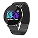 Price comparison product image IP68 Waterproof Smart Bracelet, T5 Unisex Fitness Bracelet with Heart Rate Monitor Wrist Blood Pressure Monitor Sleep Monitor Call and SMS Notifications for iOS and Android