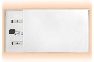 Coldfighting Infrarotheizung,Infrarot Elektroheizung mit Doppelter üBerhitzungsschutz, Weiß Wandmontage Elektro HeizköRper Heizpaneel (600W)