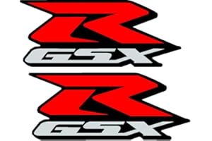 PURE PRINT CUT GSXR Suzuki Motorrad-Aufkleber 2 Stück – Rot, 12 x 5 cm – Wetterfest & Hochwertig