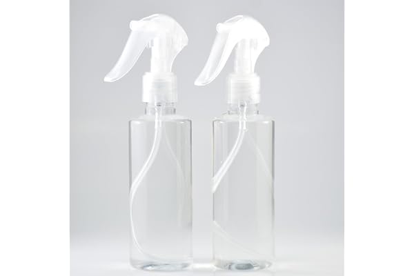LIMAT 200ml Trigger Bottle Sprayer, Hair Water Spray Bottle for Hair Spray Bottles Empty for Cosmetic, Makeup, Beauty& Hair Designing, Face Spray Bottles Small Mist Bottle (Set of 2)