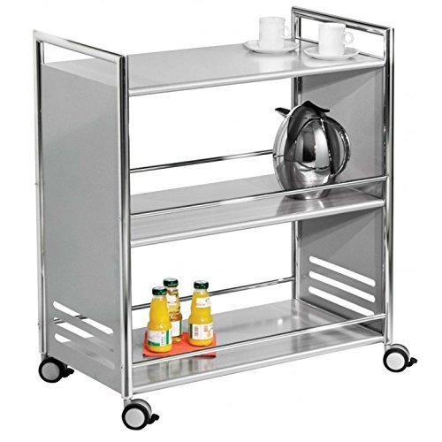 Preisvergleich Produktbild Kerkmann Servierwagen Artline 3 Böden BxTxH 70x40x84cm chrom / alusilber
