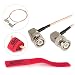 Produktbild cgpro Ultra Dünn Dual Rechts gewinkelt BNC Stecker HD-SDI 3 G-SDI Kabel (15,2/60 cm) für Blackmagic Design Ursa, BMCC, BMPC, Canon C300, C500, Sony, FS5, FS7, FS700, F55, rot Epic, Scarlet, Arri Alexa, Amira, smallhd 502, 702, Atomos Shogun, odyssey7
