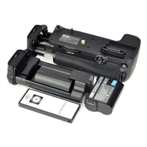 DSTE Multi-Power Battery Grip Pack With Wireless Remote Control for Nikon D7000 as MB-D11 SLR Camera   2pcs EN-EL15 Li-ion Battery
