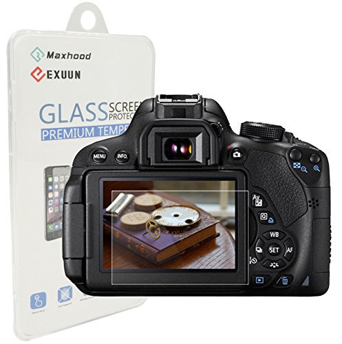 Nikon D7100  D7200  LCD Protection d   cran en verre tremp    duret   9H optique besyee 0 33  mm Ultra film protecteur d   cran en verre tremp   avec bandouli  re pour appareil photo DSLR Nikon D7100  D7200