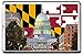 Produktbild 0169 MARYLAND KÜHLSCHRANKMAGNET USA LANDMARKS, USA ATTRACTIONS REFRIGERATOR MAGNET