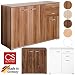 Produktbild CSSchmal Sideboard mit 3 Türen 2 Schubladen Buche Highboard Kommode Standschrank Mehrzweckschrank Anrichte Typ 100
