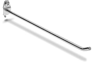 TRITON DuraHook Single Rod Pegboard Hook, Pack of 5, Silver