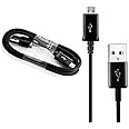 Original Genuine Samsung Original Fast Charging USB-A to Micro Charge and Sync Cable For Mobile Phones and Tablets [will ONLY fit older devices] (BLACK micro usb)