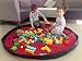 Agooding Children's 60 Inches Diameter Play Floor Mat Kids Toy Storage Bag Organizer For Lego Building Block Toys, Red