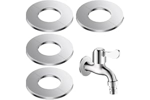 COMVASTARS Rosette Per Termosifoni Acciaio inox flangia divisa rotonda rosetta piastra a parete copertura per tubo dell'acqua autoadesivo rubinetto copertura decorativa (22)