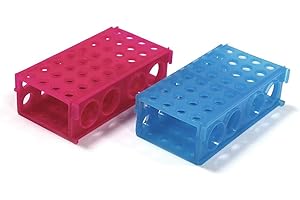 LABBOX KENZIUM - Pack x 2 Rack Per Provette e Rack Per Centrifuga a Posizione Multipla | 3 Facce | per Tubi di Diametro Inferiore o Uguale a 30 mm | Plastica Polipropilene | Ideale per Laboratorio e Scuola