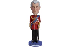 Royal Bobbles Charles III Nostalgic Édition limitée Prince Bobblehead, Figurine réaliste en polyrésine de qualité supérieure, numéro de série Unique, détails Exquis