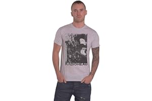 ROCK OFF OFFICIALLY LICENSED PRODUCTS Radiohead T Shirt Scribble Band Logo Official Mens Grey