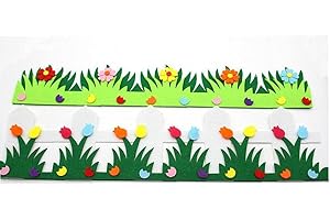 FROINY Flower Fence Felt Cloth Material Flower Green Grass for Home Decoration Children Roon Decoration Random Color