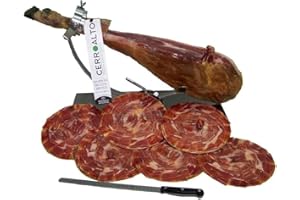 CERROALTO | Estuche Jamón de Bellota 100% Ibérico loncheado a cuchillo | Pack de 5,10,15 o 20 sobres (5 SOBRES)