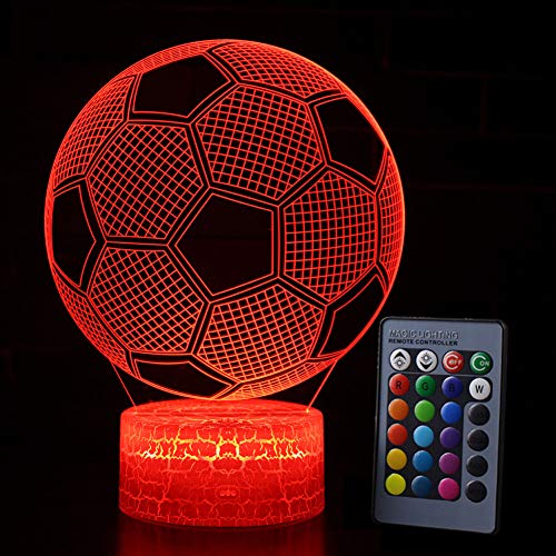 INJOYS 3D Kids Night Lamp Lights,Remote Controller LED Touch 7 Colors Table Desk Lamp,Optical Illusion Light Valentine's Day Lights Acrylic Lamp