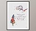 Produktbild COCOMILLA Alice im Wunderland Alice im Wunderland Mad Zitat Alice Aquarell-Print Kinderzimmer Decor Kinder wall art home decor hanging-1091, Mittel, 11.70 x 16.55